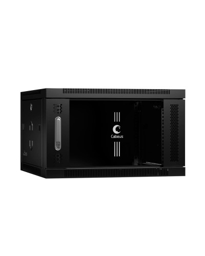 SH-05F-6U60/60-BK (8587c). Шкаф телекоммуникационный 19 настенный 6U. CABEUS в Симферополе