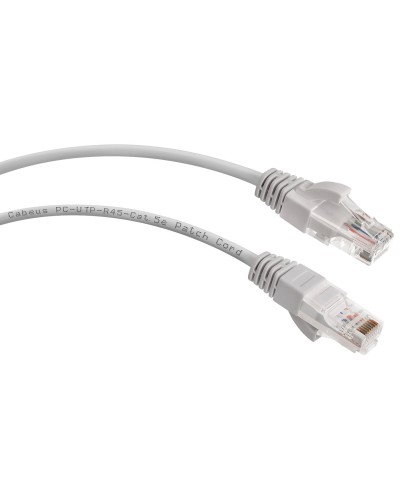 PC-UTP-RJ45-Cat.5e-15m (7700c), серый. Патч-корд медный. CABEUS в Симферополе