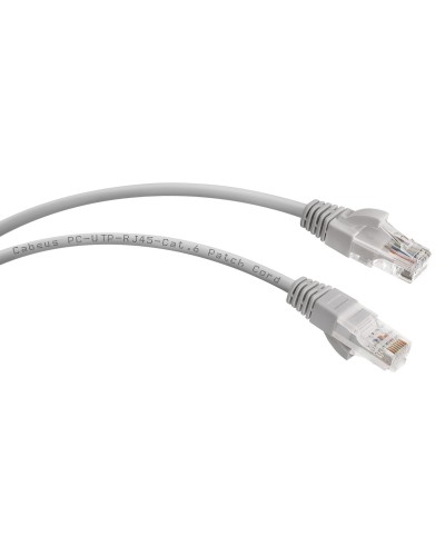 PC-UTP-RJ45-Cat.6-0.5m (7266c), серый. Патч-корд медный. CABEUS в Симферополе