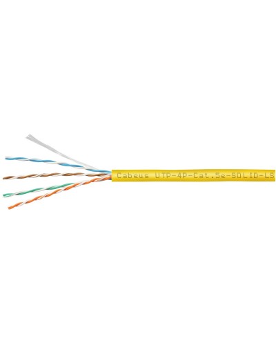 UTP-4P-Cat.5e-SOLID-LSZH-YL (9780c). Кабель «витая пара» (LAN) для структурированных систем связи. CABEUS в Симферополе