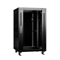 SH-05C-18U60/80-BK (8571c). Шкаф телекоммуникационный 19 напольный 18U. CABEUS