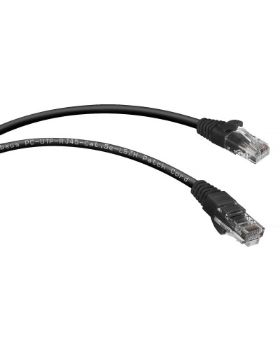 PC-UTP-RJ45-Cat.5e-2m-BK-LSZH (9539c), чёрный. Патч-корд медный. CABEUS в Симферополе