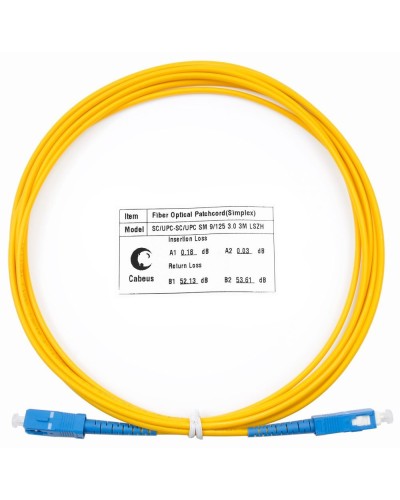 FOP(s)-9-SC-SC-1,5m (7384c). Патч-корд оптический. CABEUS в Симферополе