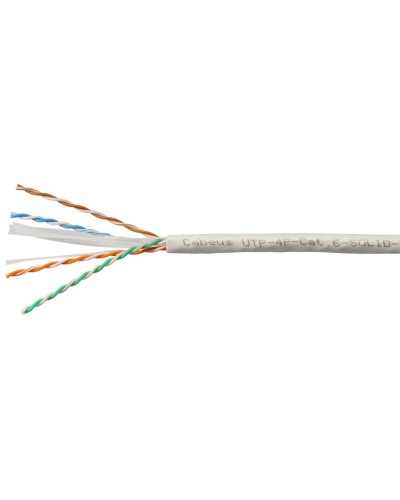 UTP-4P-Cat.6-SOLID-LSZH-GY (11108c). Кабель «витая пара» (LAN) для структурированных систем связи. CABEUS в Симферополе