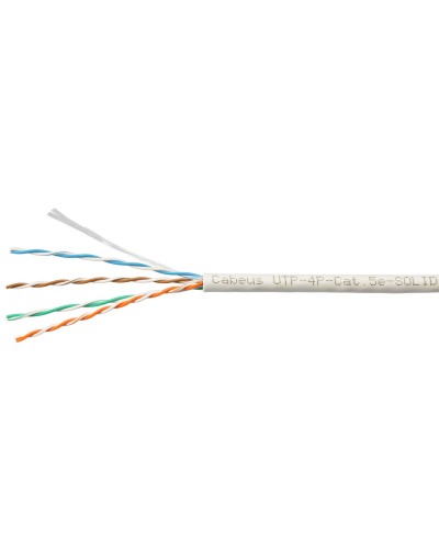 UTP-4P-Cat.5e-SOLID-LSZH-WH-100 (9782c-5). Кабель «витая пара» (LAN) для структурированных систем связи. CABEUS в Симферополе