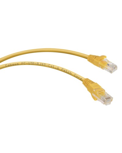 PC-UTP-RJ45-Cat.6-1m-YL (8705c), желтый. Патч-корд медный. CABEUS в Симферополе