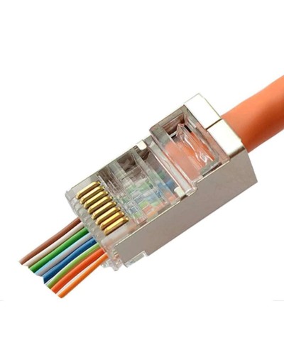 8P8C-SH-C6-FC (100 шт) (10797c). Разъем RJ-45. CABEUS в Симферополе