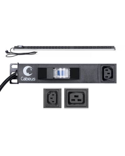 PDU-16-14C13-10C19-B-C14 (9553c). Блок розеток. CABEUS в Симферополе