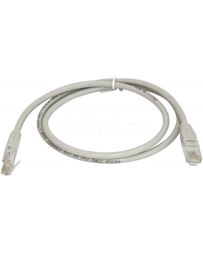 PC-UTP-RJ45-Cat.5e-0.3m (7209c), серый. Патч-корд медный. CABEUS в Симферополе