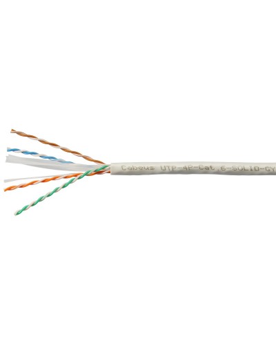UTP-4P-Cat.6-SOLID-LSLTx-GY (11143c). Кабель «витая пара» (LAN) для структурированных систем связи. CABEUS в Симферополе