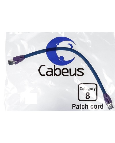PC-SSTP-RJ45-Cat.8-2m-LSZH (9703c), серый. Патч-корд медный. CABEUS в Симферополе