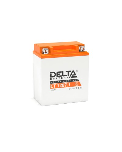 Delta CT 1207.1. Аккумулятор герметичный свинцово-кислотный стартерный. Delta в Симферополе