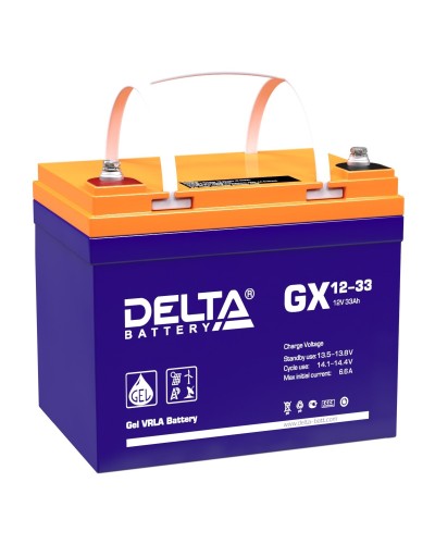 Delta GX 12-33. Аккумулятор герметичный свинцово-кислотный. Delta в Симферополе