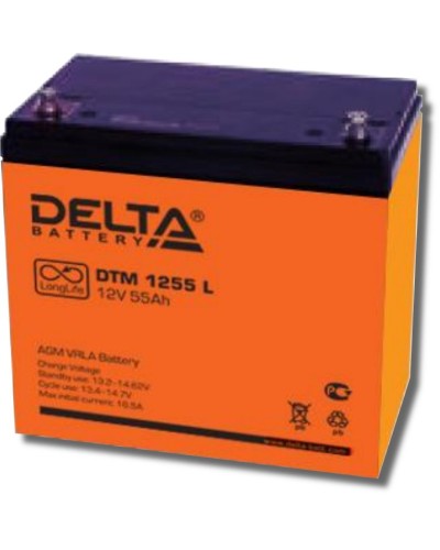 Delta DTM 1255 L. Аккумулятор герметичный свинцово-кислотный. Delta в Симферополе