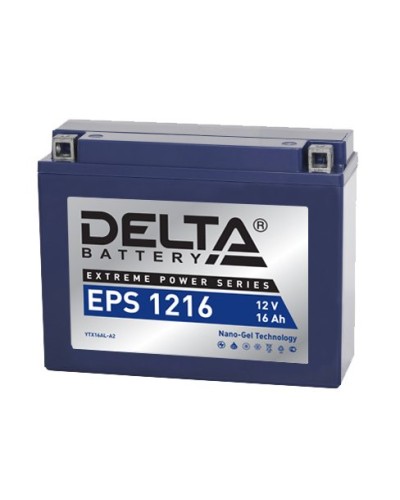 Delta EPS 1216. Аккумулятор герметичный свинцово-кислотный стартерный. Delta в Симферополе