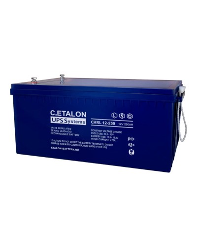 C.ETALON CHRL 12-250. Аккумулятор герметичный свинцово-кислотный. ETALON в Симферополе