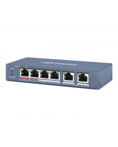 DS-3E0106P-E/M. Коммутатор с питанием POE. Hikvision в Симферополе