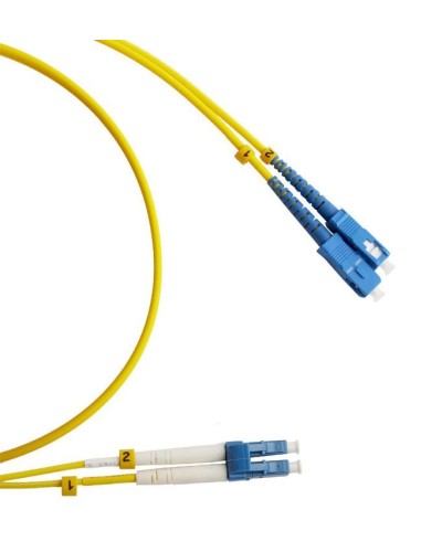 FC-D2-9-LC/UR-SC/UR-H-2M-LSZH-YL. Патч-корд волоконно-оптический LC/UPC-SC/UPC. Hyperline в Симферополе