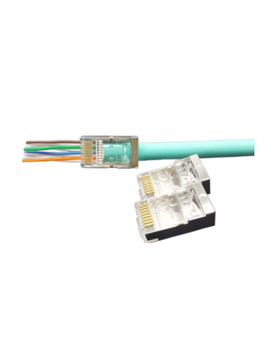 PLEZ-8P8C-U-C6-SH-100 (100 шт). Разъем RJ-45. Hyperline в Симферополе