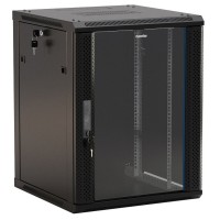 TWB-1845-GP-RAL9004. Шкаф телекоммуникационный 19 настенный 18U. Hyperline