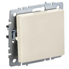 Выключатель 1-клавишный ВС10-1-0-БрКр бежевый BRITE (BR-V10-0-10-K10). Выключатель в сборе. IEK