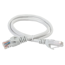 GENERICA Патч-корд кат.5E UTP 10м серый (PC01-C5EU-10M-G). Патч-корд медный. IEK