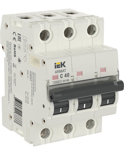 M10N 3P C 40А 10кА ARMAT (AR-M10N-3-C040). Автоматический выключатель. IEK в Симферополе