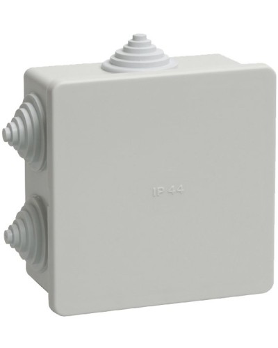 Коробка распаячная КМ41235 85х85х40 открытой проводки IP44 6 гермовводов серая (UKO11-085-085-040-K41-44). Коробка распаячная безгалогенная (HF). IEK в Симферополе