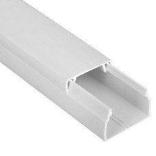 Короб 30х25 ЭЛЕКОР (CKK10-030-025-1-K01). Кабель-канал с двойным замком. IEK