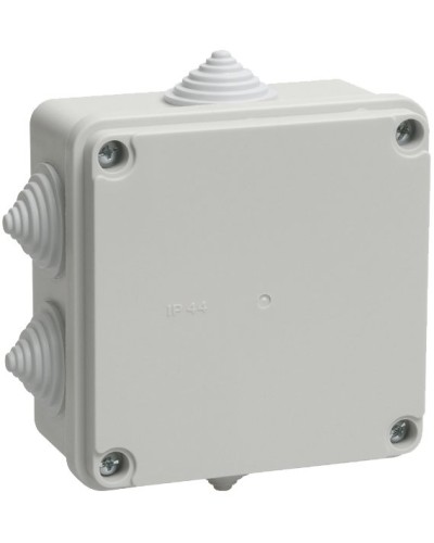 Коробка распаячная КМ41233 100х100х50 открытой проводки IP44 6 гермовводов серая (UKO11-100-100-050-K41-44). Коробка распаячная безгалогенная (HF). IEK в Симферополе