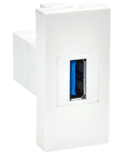 Розетка USB A 3.0 PRIMER РКЮ-10-00-П белый IEK (PR-KK40D-RU-0-1-A3-K01). Розетка USB. IEK в Симферополе