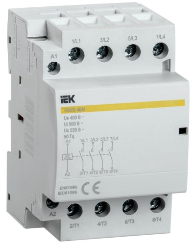 Контактор модульный КМ25-40М AC/DC (MKK21-25-40). Контактор модульный. IEK в Симферополе