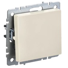 Выключатель 1-клавишный ВС10-1-4-БрКр бежевый BRITE (BR-V14-0-10-K10). Выключатель самовозвратный. IEK