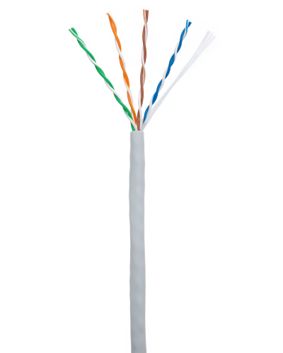 U/UTP 4pair, Cat5e, In, PVC (CCA-UU004-5E-PVC-GY). Кабель «витая пара» (LAN) для структурированных систем связи. NETLAN в Симферополе