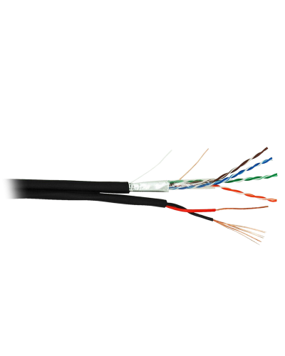 F/UTP 4pair, Cat5e, Out, PVC+PWR (EC-UF004-5E-PC075-PE-BK). Кабель «витая пара» (LAN) для структурированных систем связи. NETLAN в Симферополе