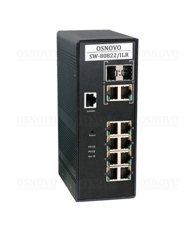 SW-80822/ILR. Коммутатор 10-портовый Gigabit Ethernet с PoE. OSNOVO в Симферополе