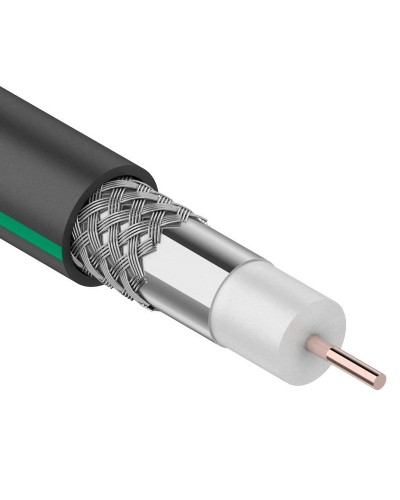 SAT 703 B, Cu/Al/Al, 75%, 75 Ом, 100 м, черный OUTDOOR. PROconnect. (01-2436-1). Кабель коаксиальный радиочастотный. PROCONNECT в Симферополе