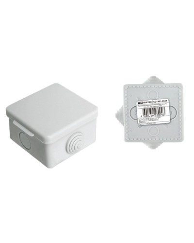 Коробка ОП 65х65х50мм, крышка, IP54, 4вх (SQ1401-0511). Распаячная коробка. TDM ЕLECTRIC в Симферополе