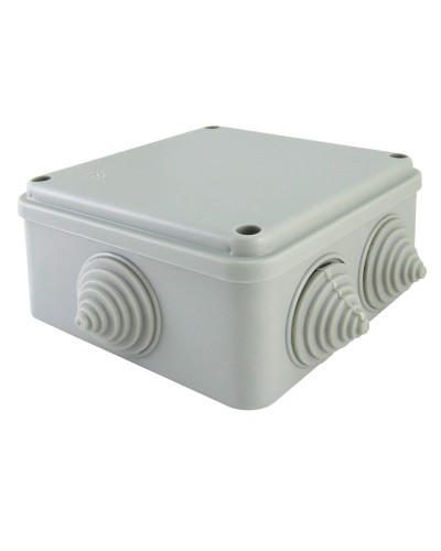 Коробка ОП 100х100х50мм, крышка на винтах, IP55, 6 вх. (SQ1401-1234). Распаячная коробка. TDM ЕLECTRIC в Симферополе