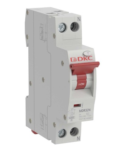 YON max MDR, 1P+N, 30mA, 20A, 6kA, А (MDR32N-1N2C20-A). Компактный автоматический выключатель дифференциального тока. ДКС в Симферополе