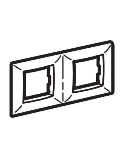 Рамка на 2+2 модуля (двухместная), слоновая кость (75012O): Рамка двухместная, Brava в Симферополе
