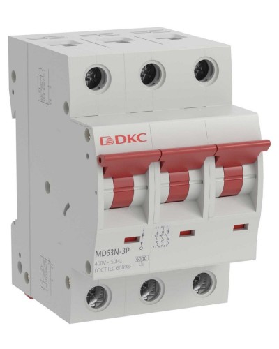 YON max MD63N 3P 40А 6кА C (MD63N-3PC40). Автоматический выключатель. ДКС в Симферополе