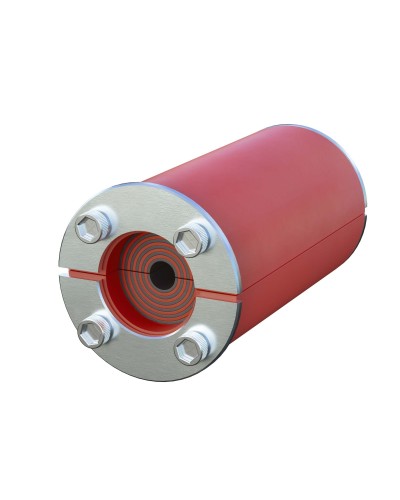 Проходка круглая, нержавеющая, D300х70 мм для кабелей D140-240 мм (DXF311B): Проходка круглая, нержавеющая в Симферополе
