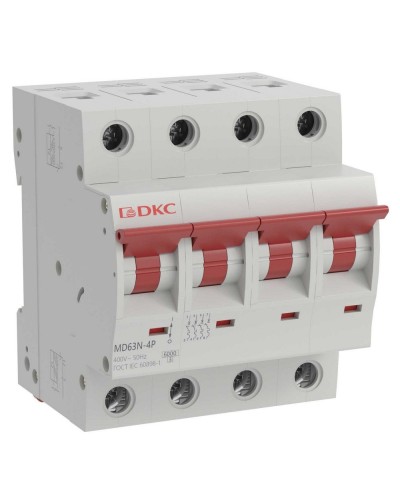 YON max MD63N 4P 10А 6кА C (MD63N-4PC10). Автоматический выключатель. ДКС в Симферополе
