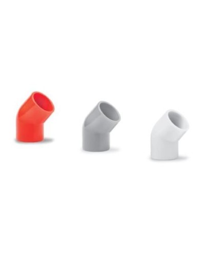 Ecoplast поворот 45гр., для аспирационной системы D25, АБС, красный (10 шт) (49225-10). Поворот для аспирационной системы. Экопласт в Симферополе