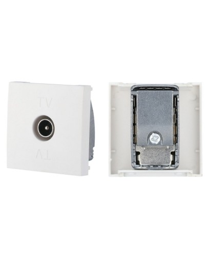 Розетка TV оконечная, белый LK45 (852104). Розетка TV. Экопласт в Симферополе