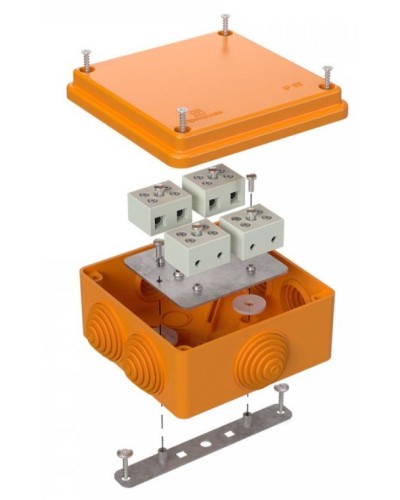 Коробка огнестойкая 100х100х50 (40-0300-FR1.5-8). Коробка огнестойкая для открытой установки. Промрукав в Симферополе