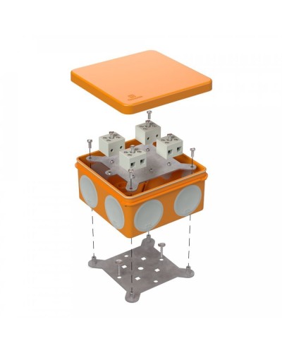 Коробка огнестойкая 100х100х50 (60-0300-FR2.5-8). Коробка огнестойкая для открытой установки. Промрукав в Симферополе